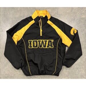 Iowa Hawkeyes NCAA G-III Carl Banks 1/4 Zip Windbreaker Jacket Men’s Medium